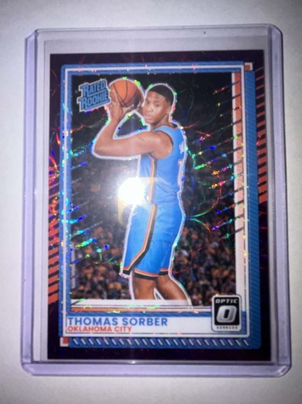 2025-26 Panini Donruss Optic Thomas Sorber Rated Rookie Prizm Card #9 /75